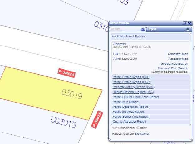Navigate LA Screen Shot for Plan Search in Vault 1