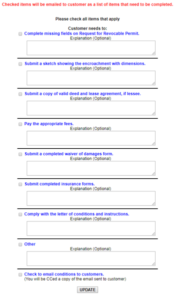 R Permit Requirements List