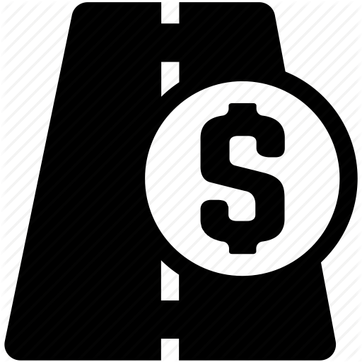 Street graphic with dollar sign graphic