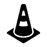 Graphic of a safety cone 
