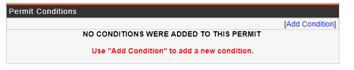 R Permit Permit Conditions Add Condition