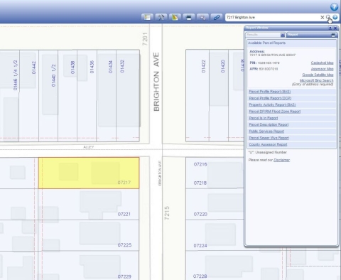 Step 3b. Navigate LA will zoom to the property location.
